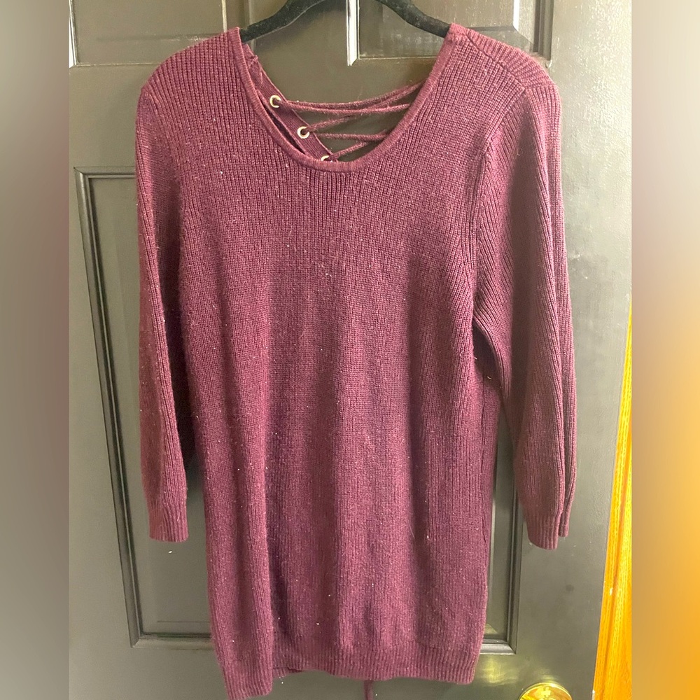 NY and co tie up sweater